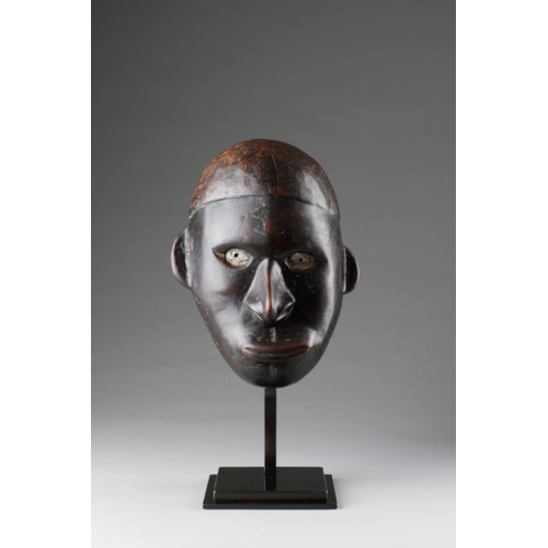 Papua New Guinea Middle Sepik River Iatmul Area Carved Wood Ancestor Portrait Head